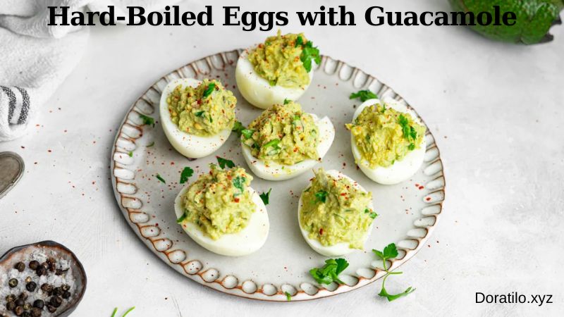 Hard-Boiled Eggs with Guacamole